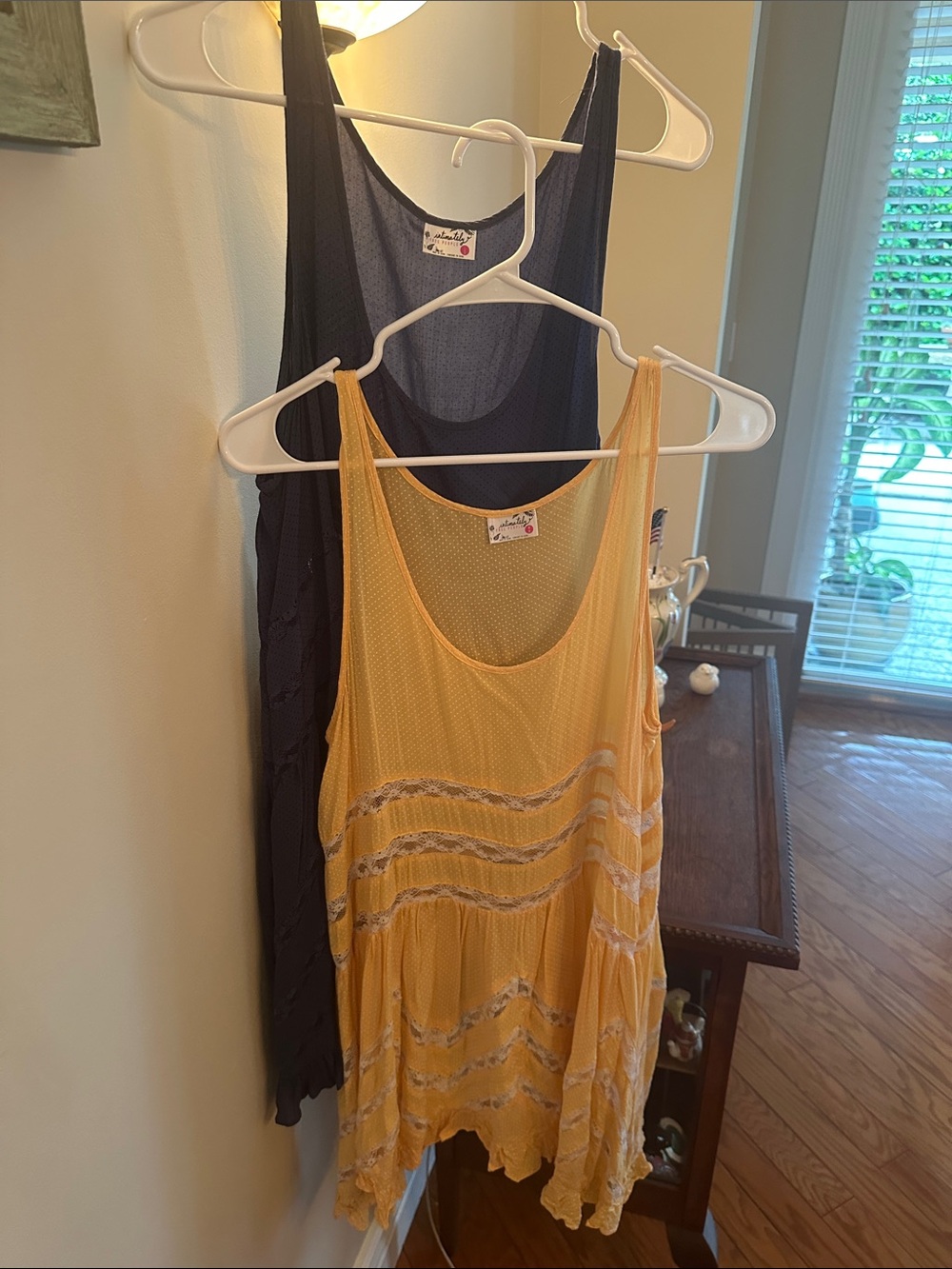Free People Dress with Lace Panels in medium/navy in large (bundle)